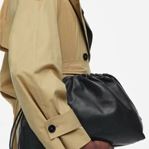 COS Cavatelli Leather Clutch/Shoulder Bag.